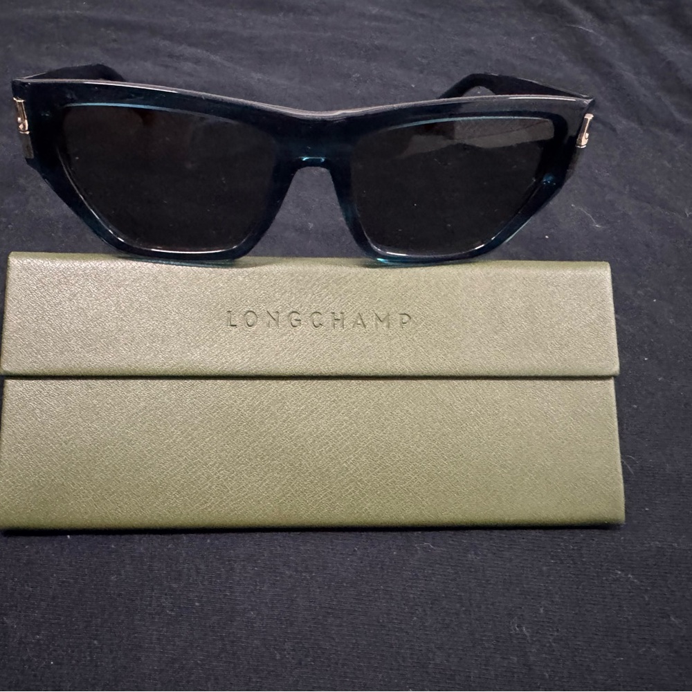 Longchamp Dark Green Cat-Eye Sunglasses
